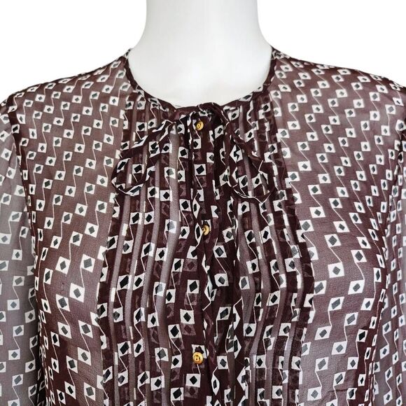 diane von furstenberg silk blouse - Picture 3 of 8
